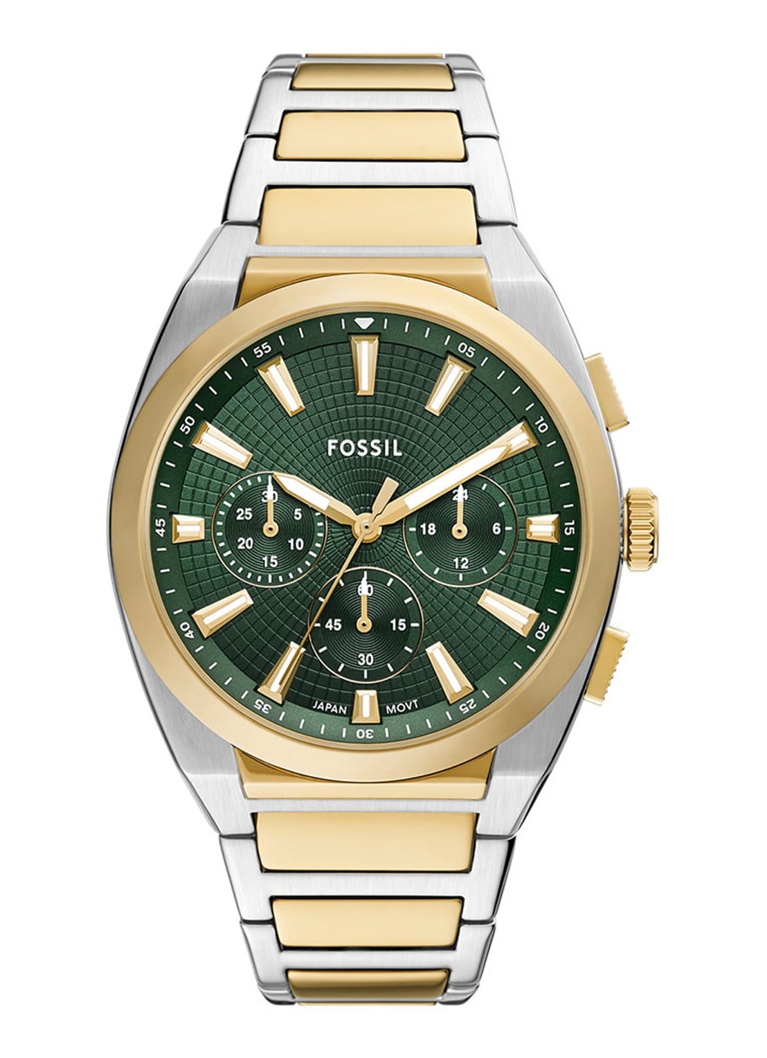 Fossil Everett horloge FS6106 - voorkant 5 zilver