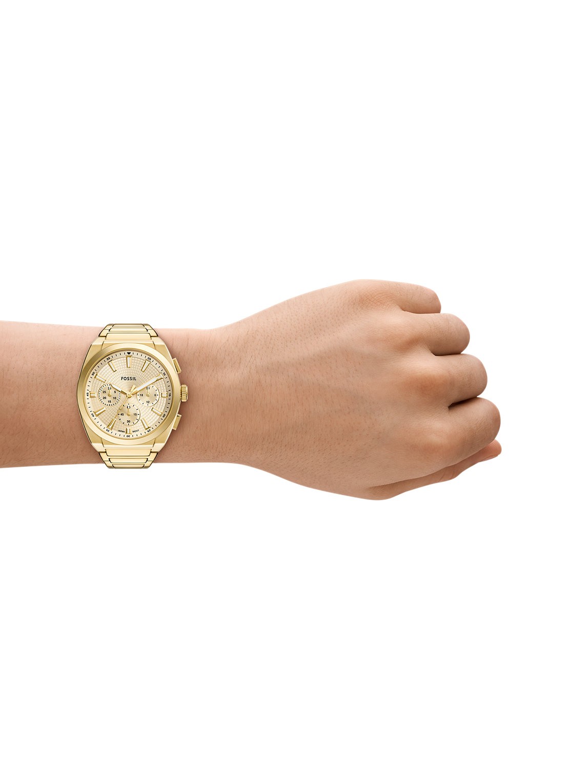 Fossil Everett horloge FS6119 - detail 3 goud