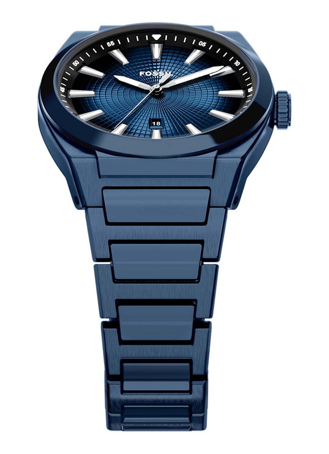 Fossil Everett horloge FS6169 - detail 3 blauw