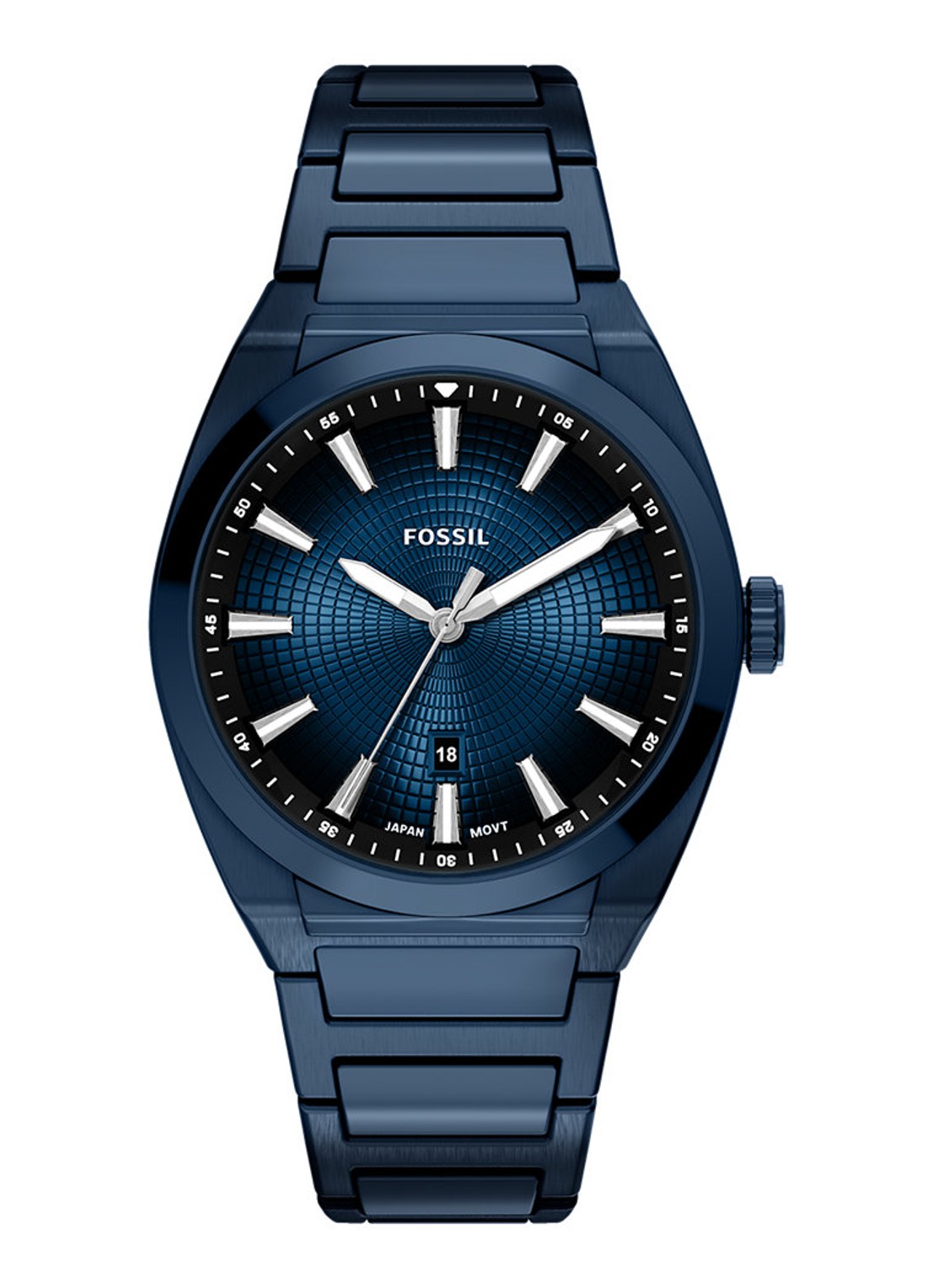 Fossil Everett horloge FS6169 - voorkant 6 blauw