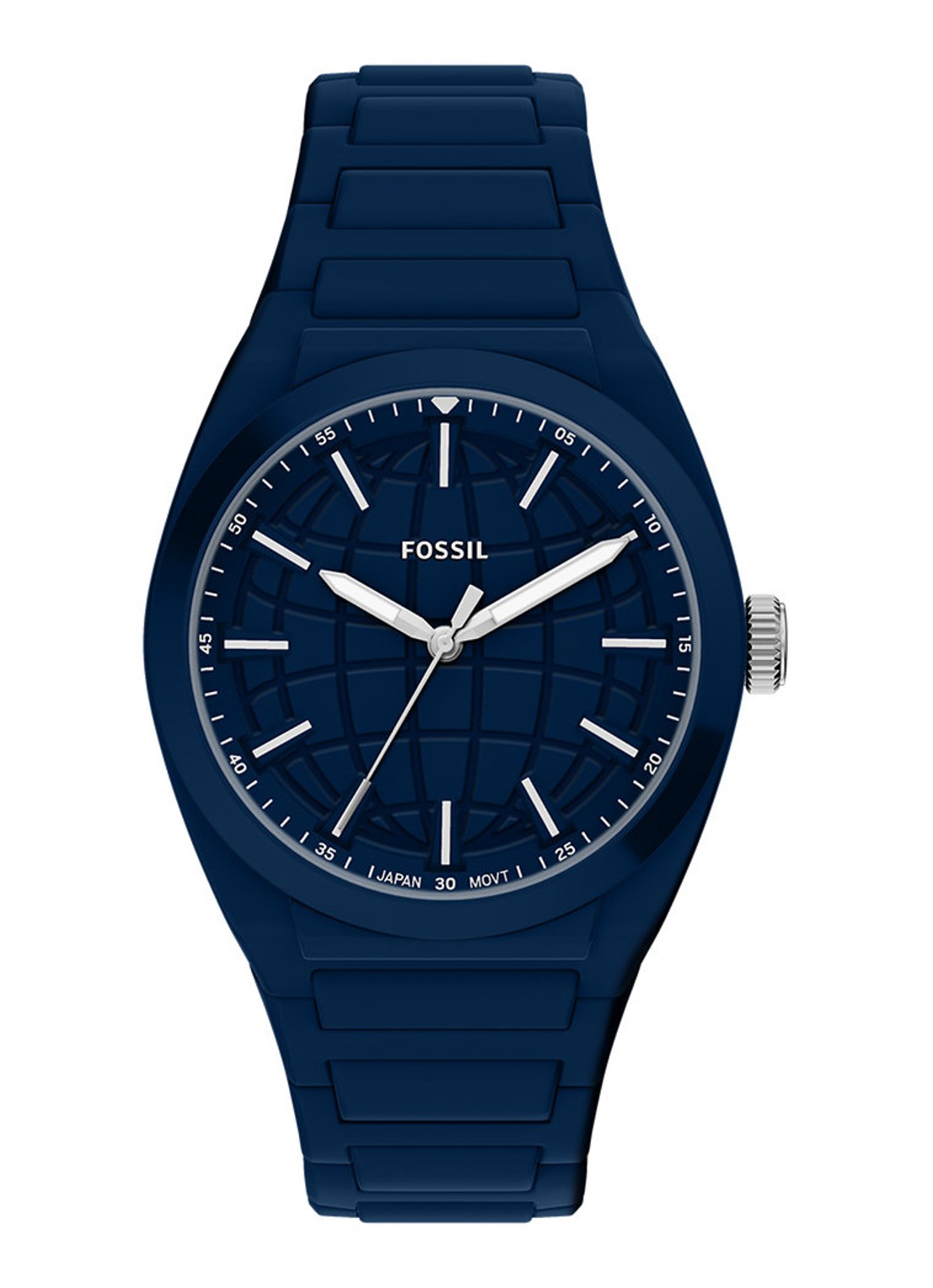 Fossil Everett horloge FS6177 - voorkant blauw