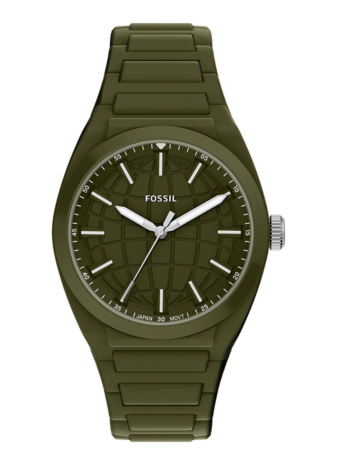 Fossil Everett horloge FS6178 - voorkant groen