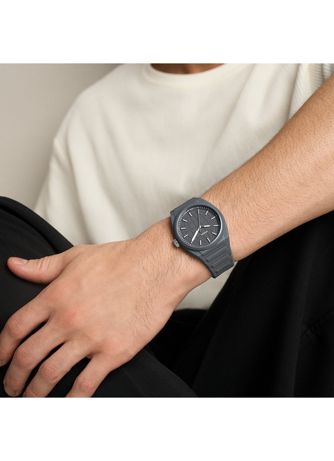 Fossil Everett horloge FS6179 - detail 5 grijs