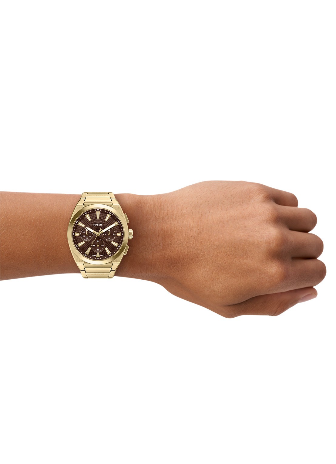 Fossil Everett horloge FS6184 - detail 5 goud