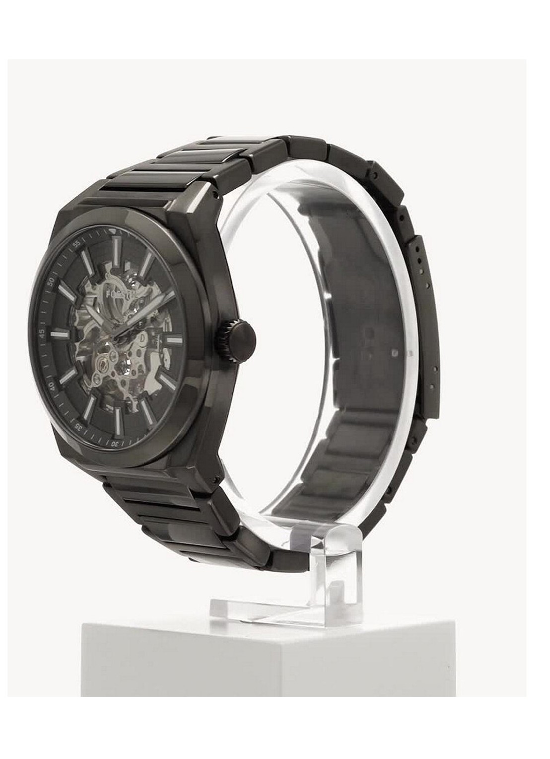 Fossil Everett horloge ME3206 - detail 5 donkergrijs