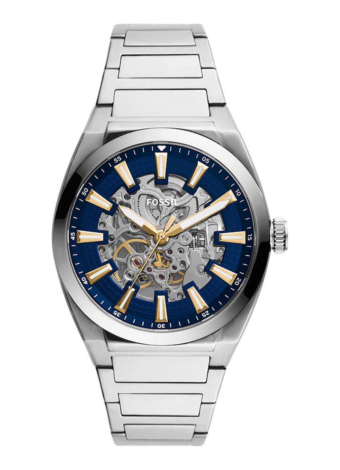Fossil Everett horloge ME3220 - voorkant zilver
