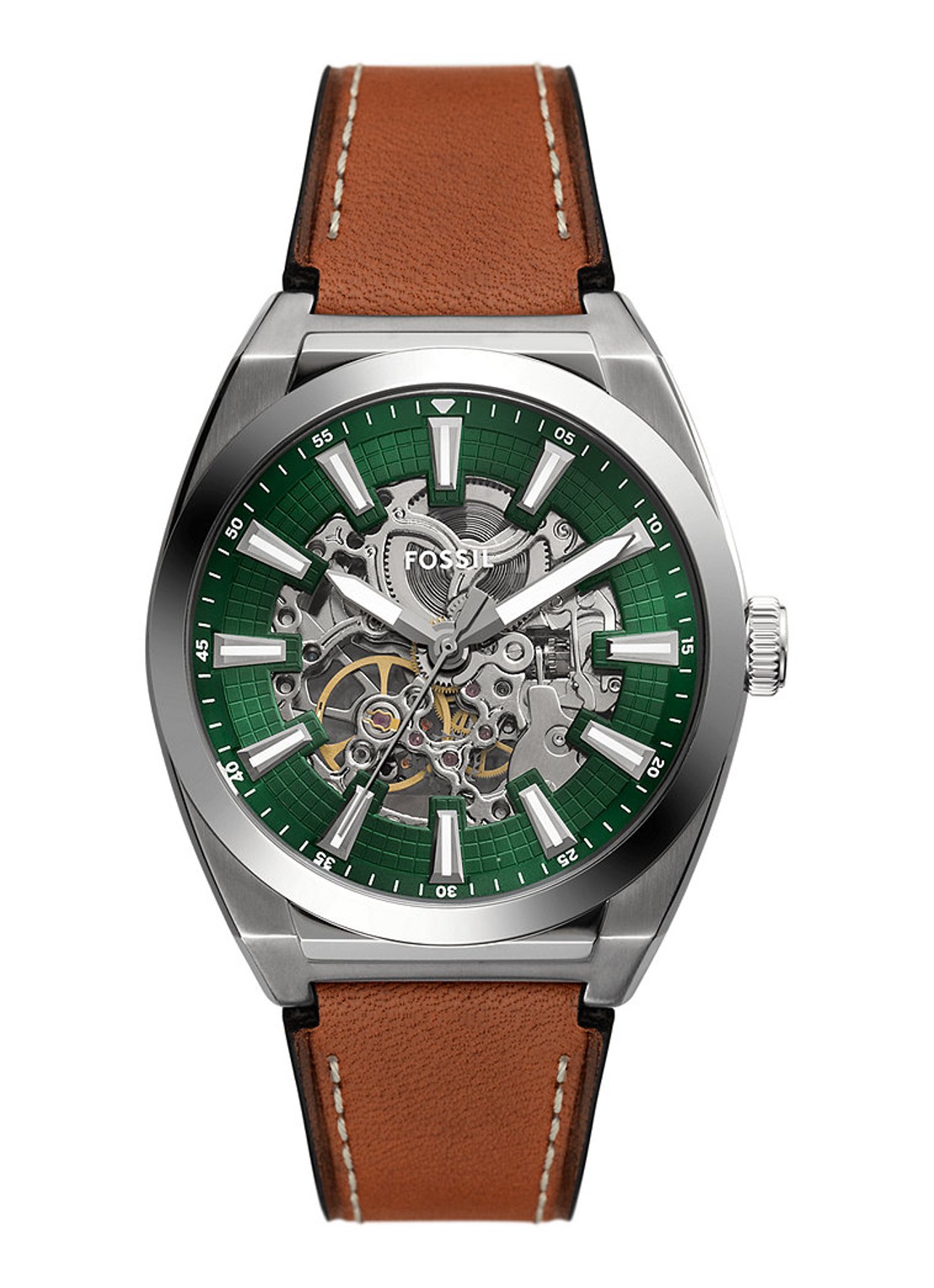 Fossil Everett horloge ME3261 - voorkant zilver