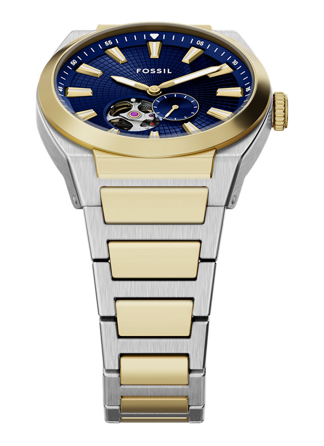 Fossil Everett horloge ME3275 - detail 3 zilver