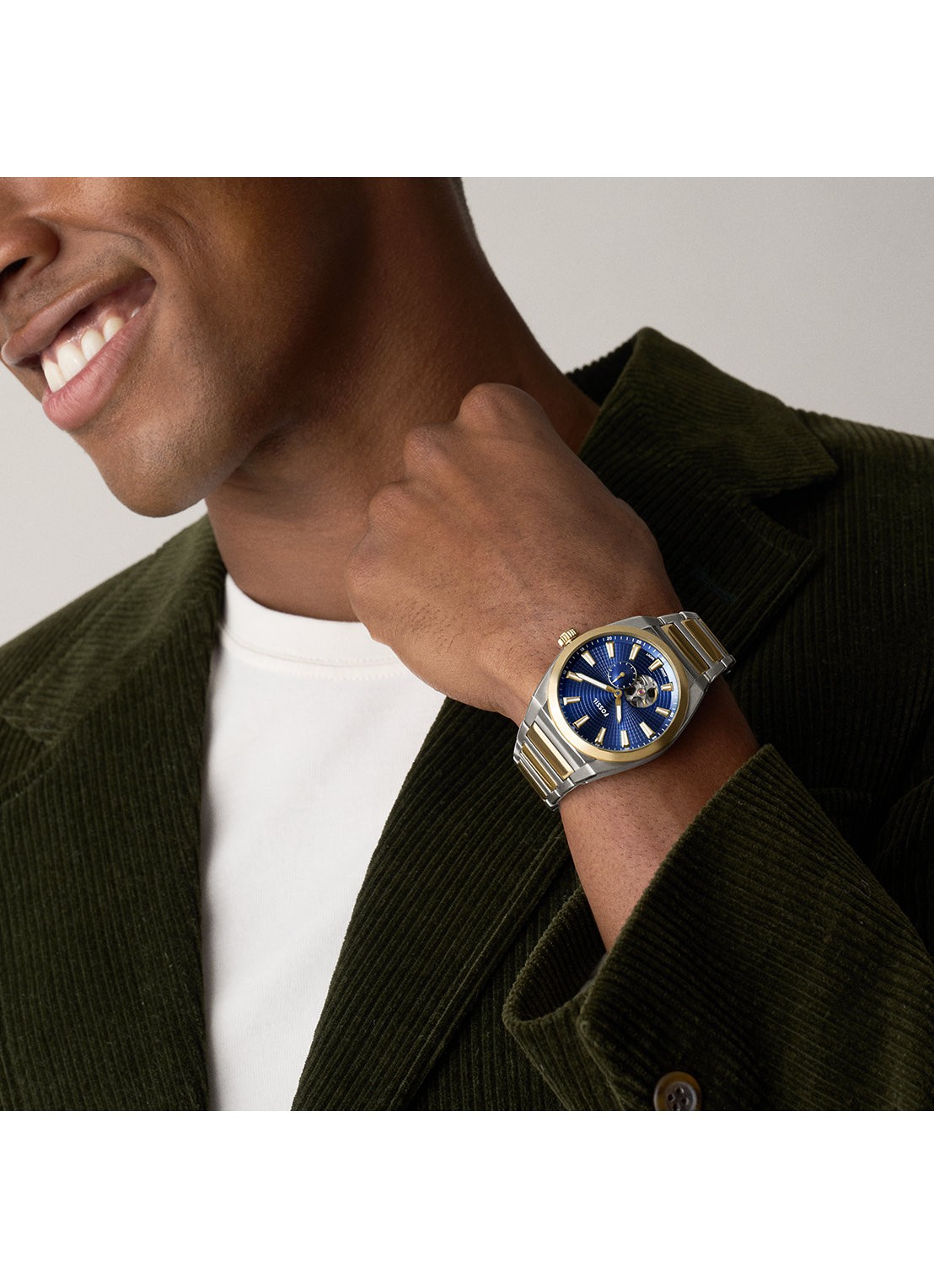 Fossil Everett horloge ME3275 - detail 5 zilver