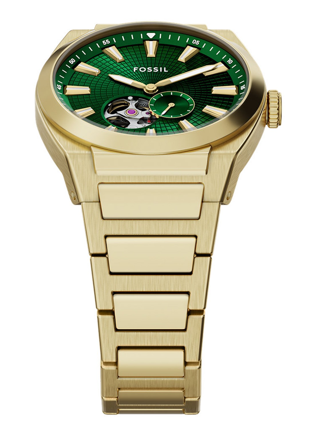 Fossil Everett horloge ME3276 - detail 4 goud