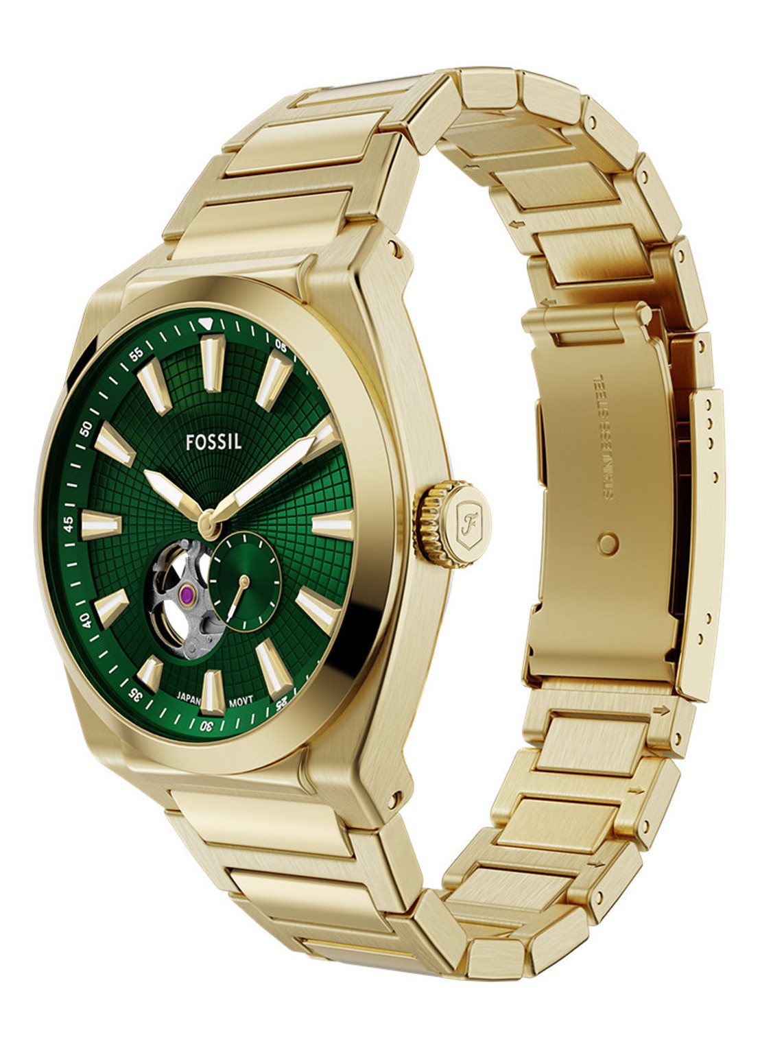Fossil Everett horloge ME3276 - detail 5 goud