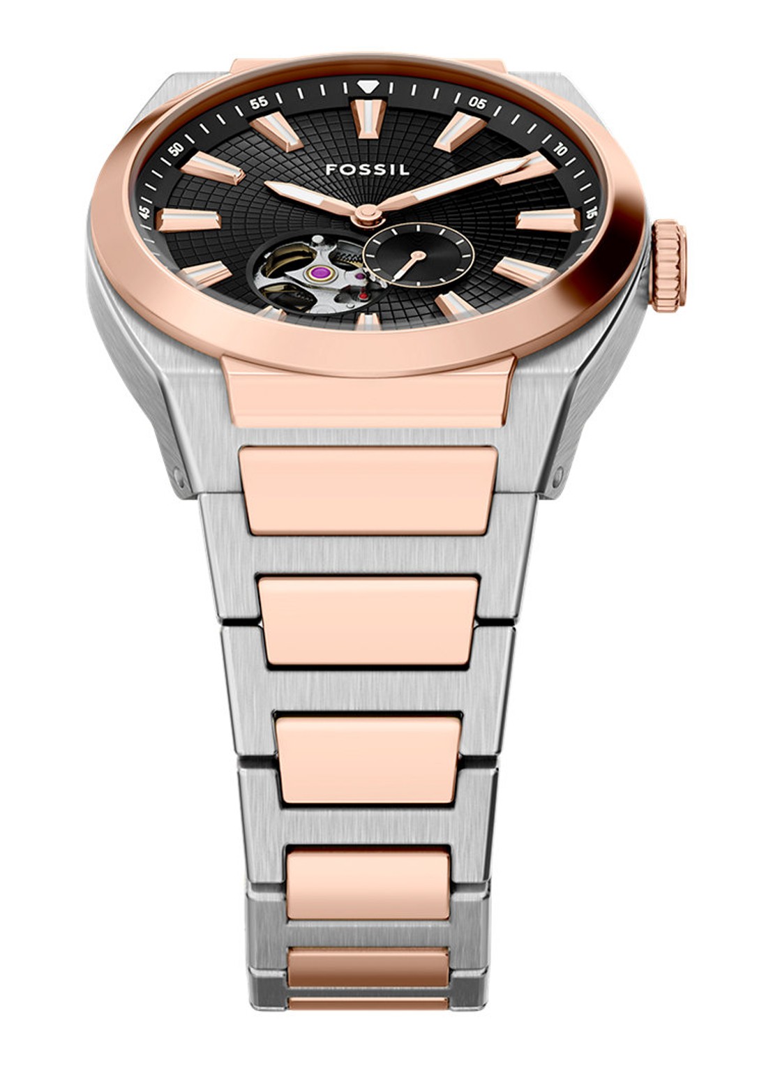 Fossil Everett horloge ME3277 - detail 3 roségoud