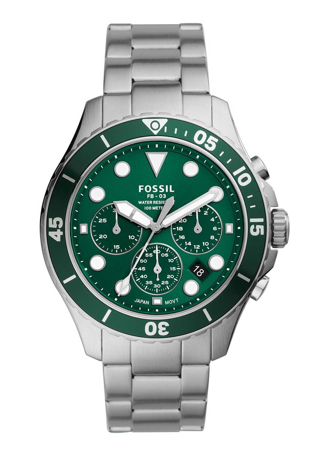 Fossil Fb - 03 Horloge FS5726 - voorkant 4 zilver