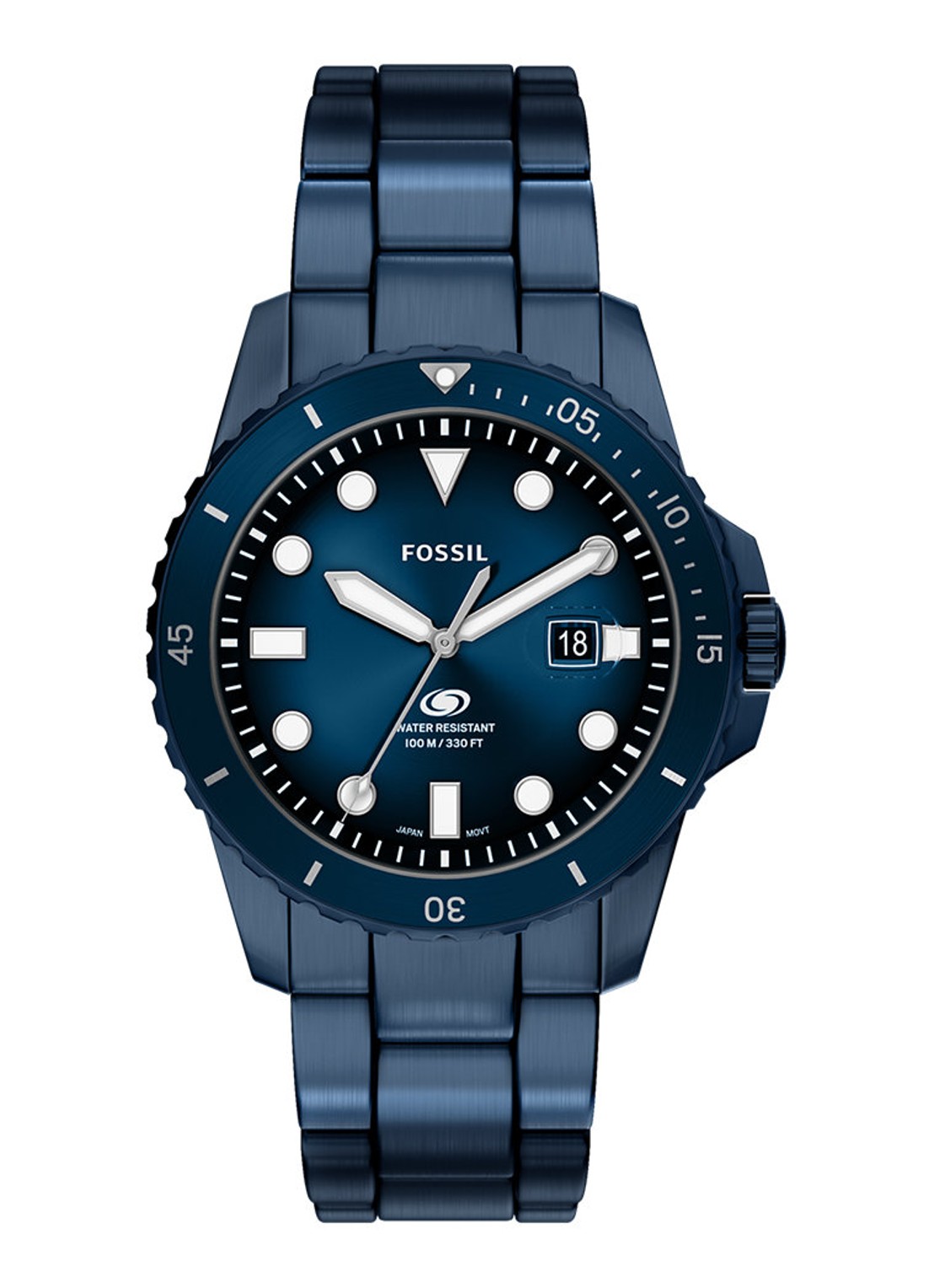Fossil Fossil Blue horloge FS6166 - voorkant blauw