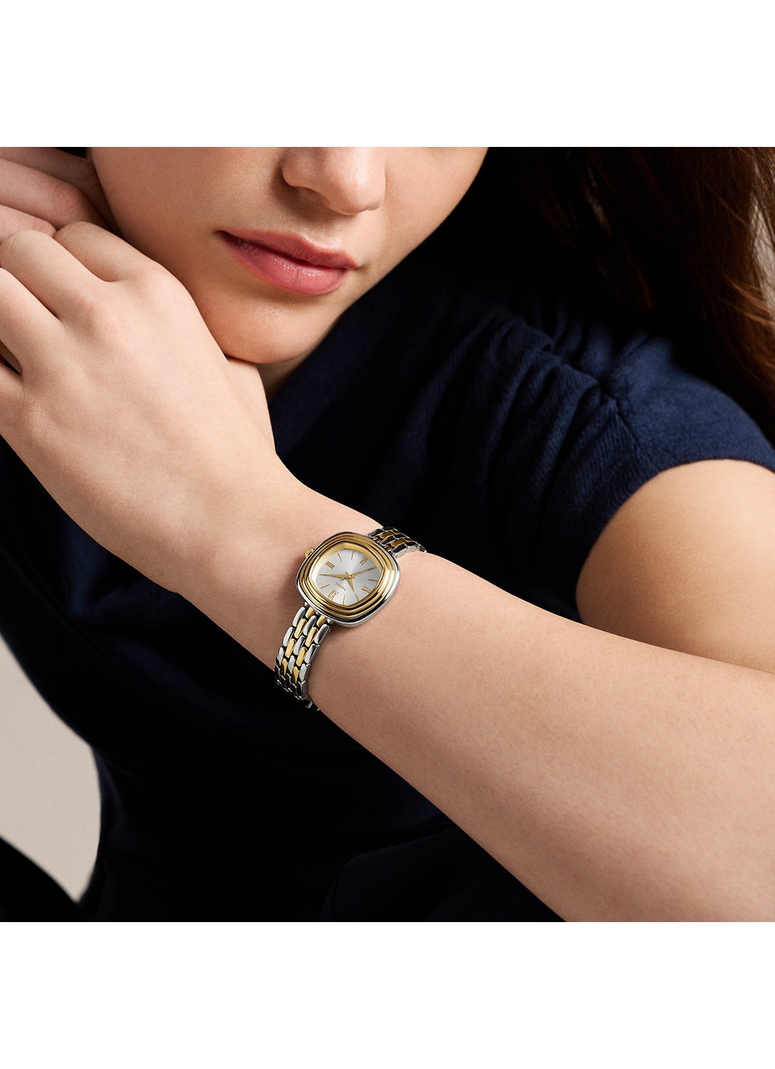 Fossil Genevive horloge ES5509 - detail 4 zilver