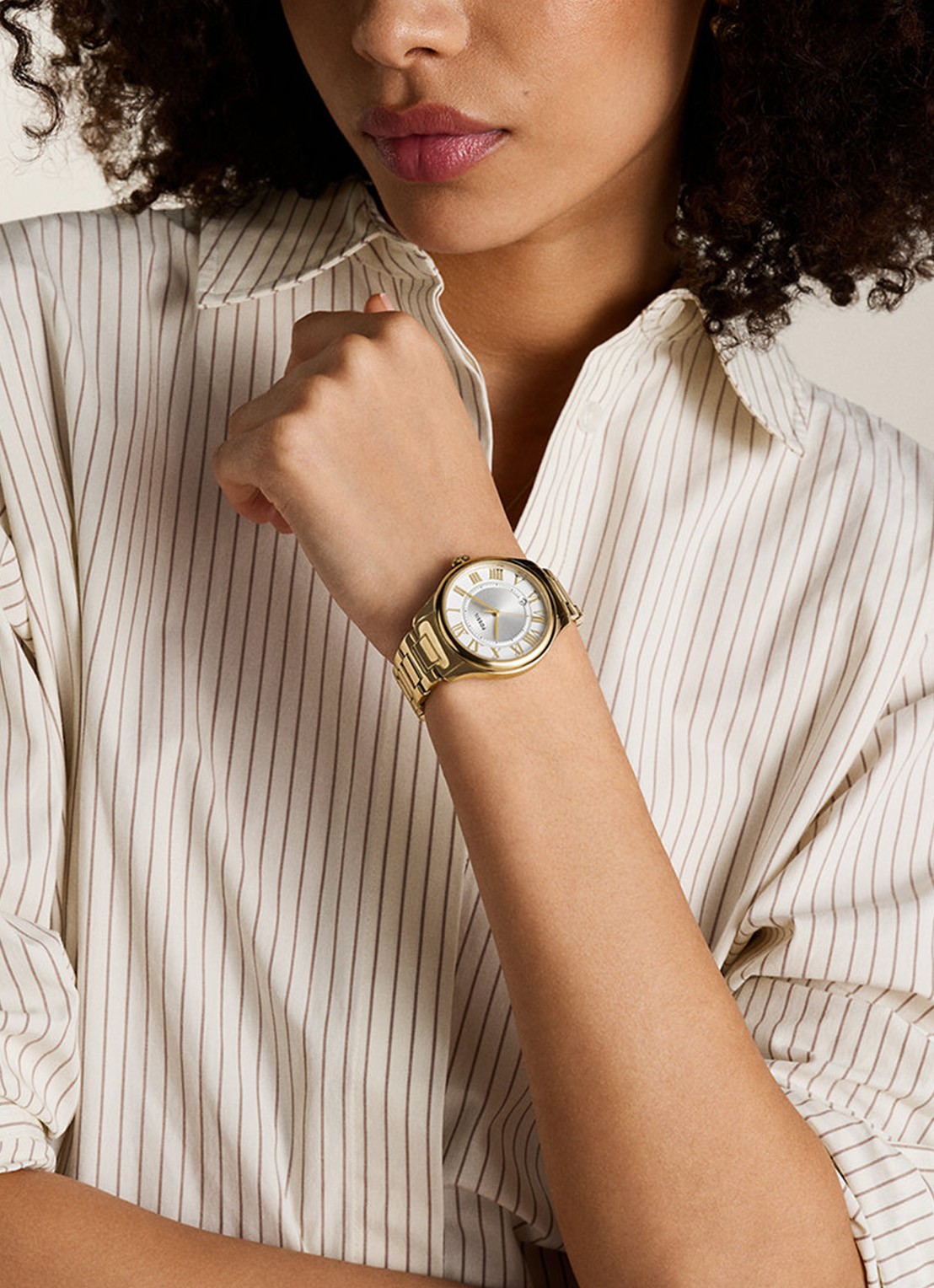 Fossil Gilmore horloge ES5395 - detail 4 goud