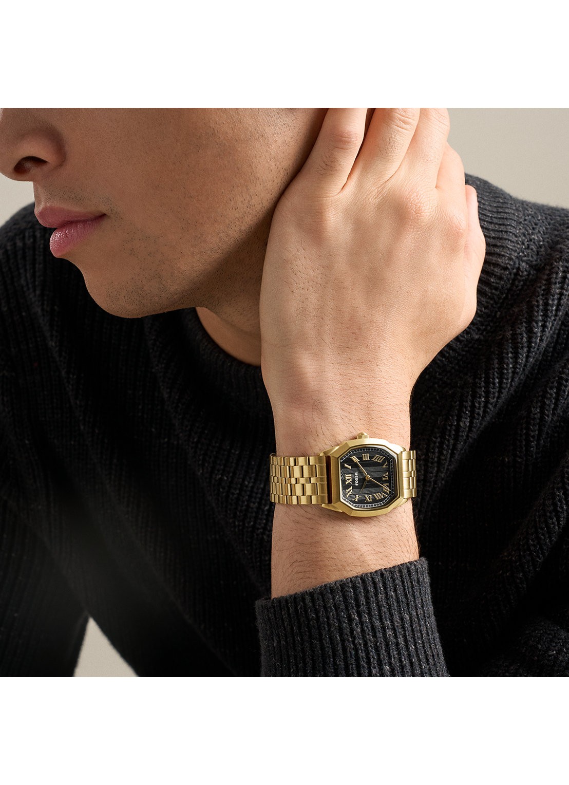 Fossil Harlow horloge FS6213 - detail 5 goud