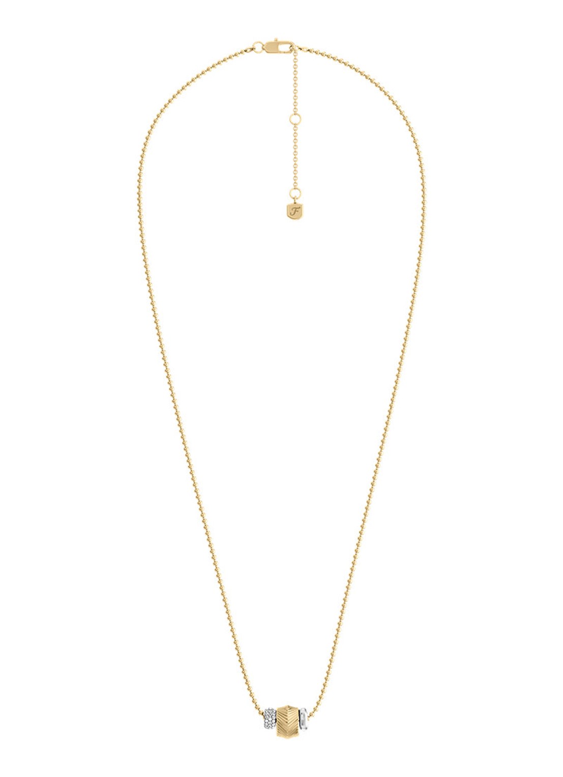 Fossil Harlow ketting JF04993998 - detail 2 goud