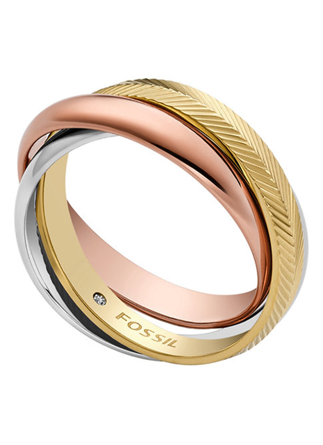 Fossil Harlow ring verguld JF04807998 - detail 2 goud