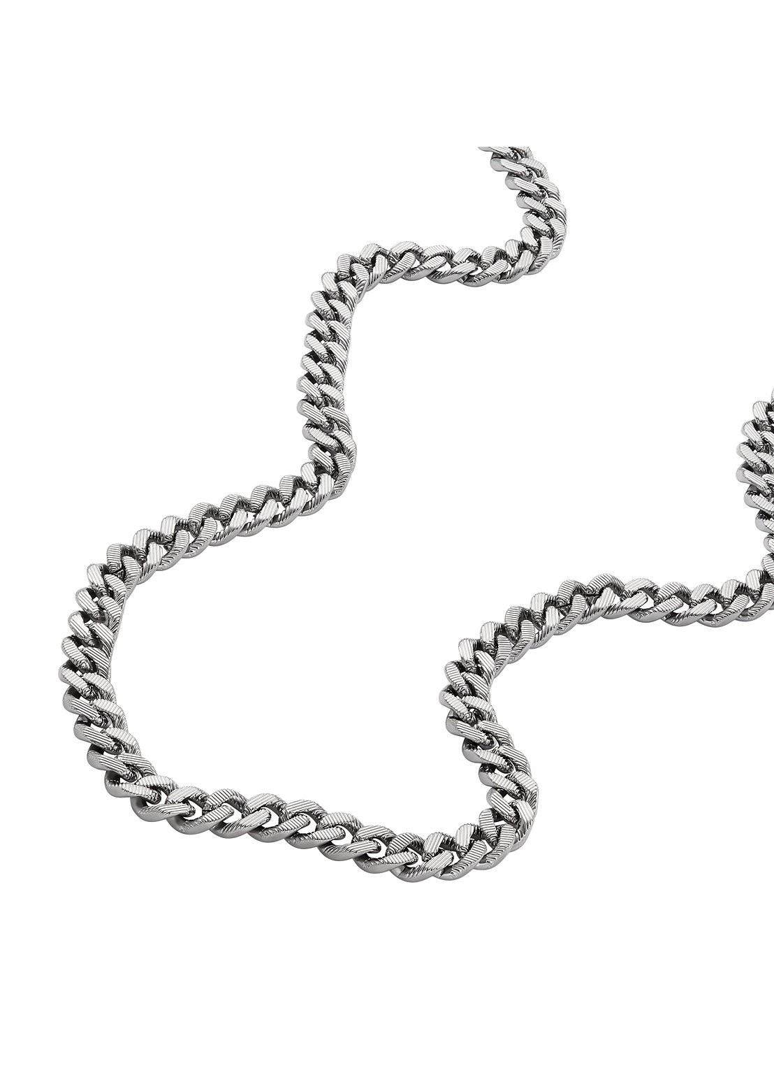 Fossil Harlow schakelketting JF04696040 - detail zilver