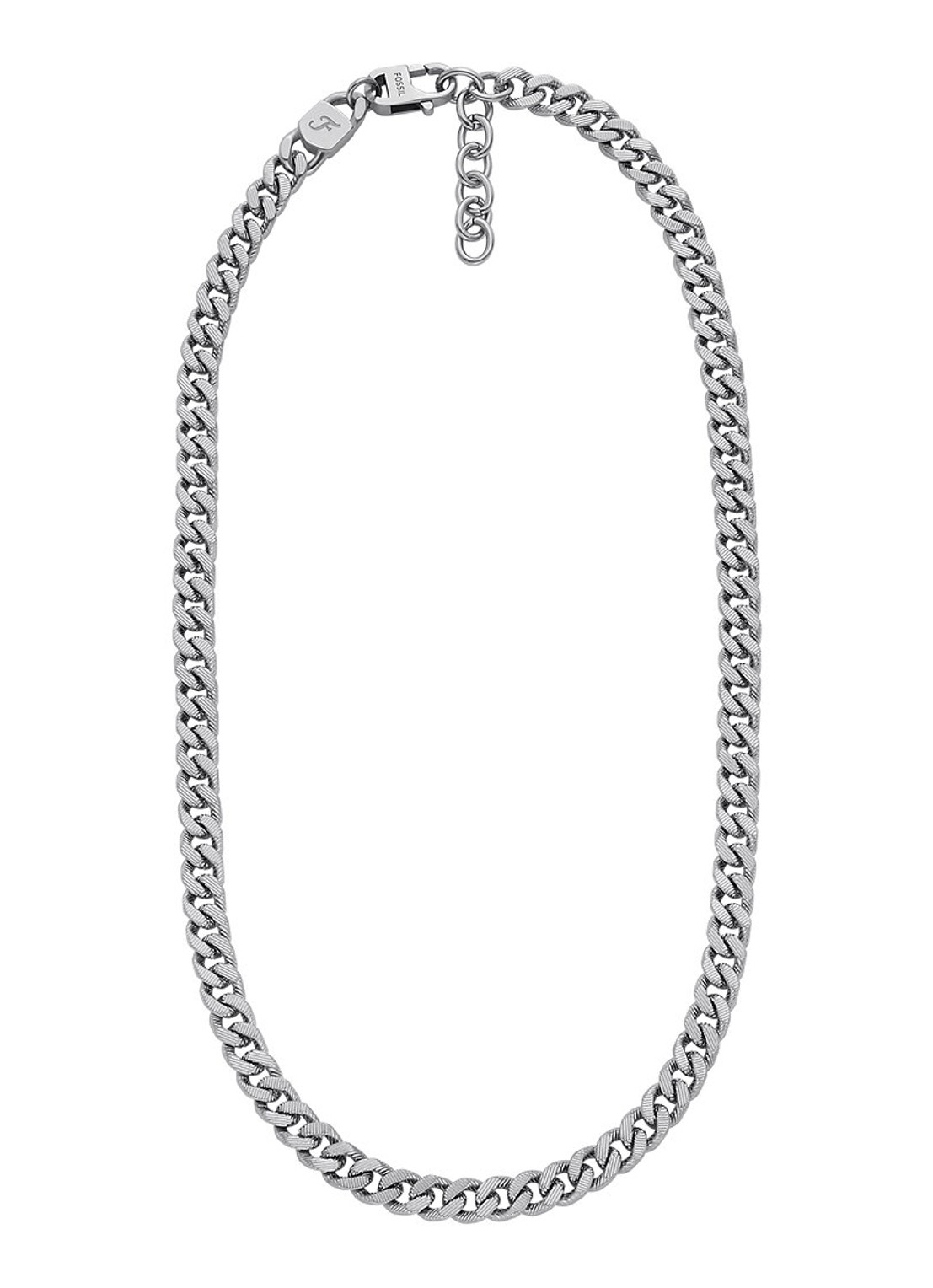 Fossil Harlow schakelketting JF04696040 - detail 2 zilver