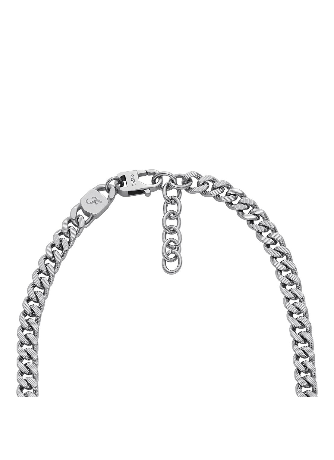 Fossil Harlow schakelketting JF04696040 - detail 3 zilver