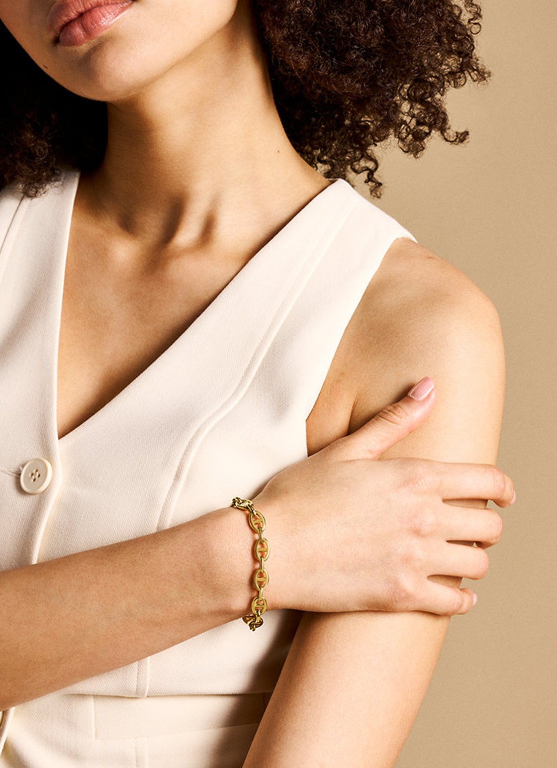 Fossil Heritage armband JF04759710 - detail 5 goud