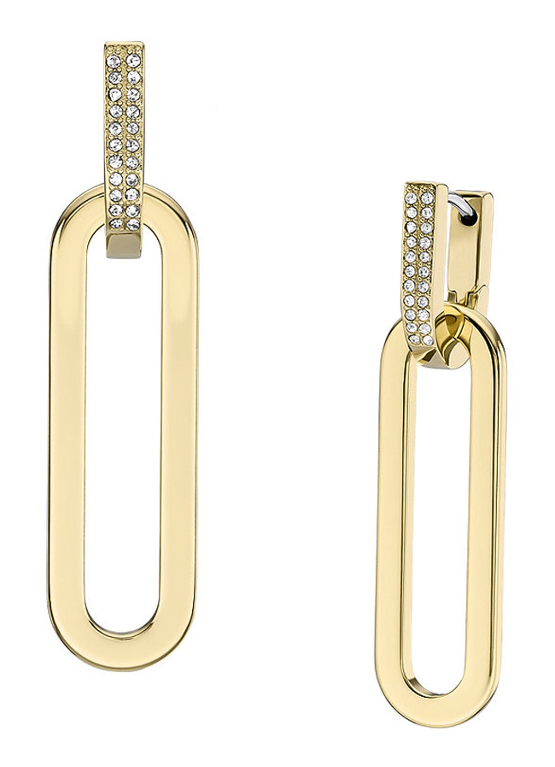 Fossil Heritage oorhangers JF04587710 - voorkant 2 goud