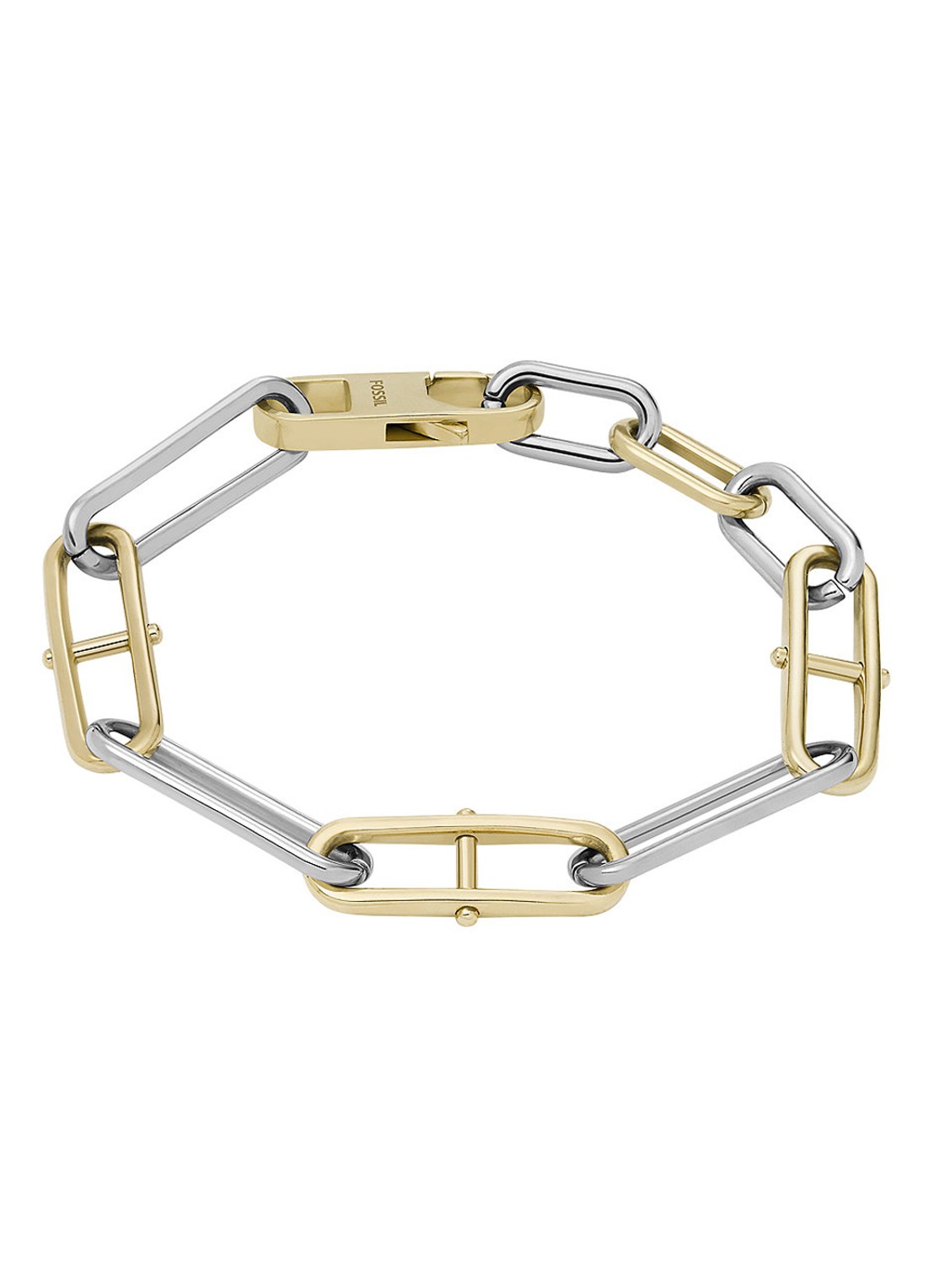 Fossil Heritage schakelarmband JF04349998 - voorkant goud
