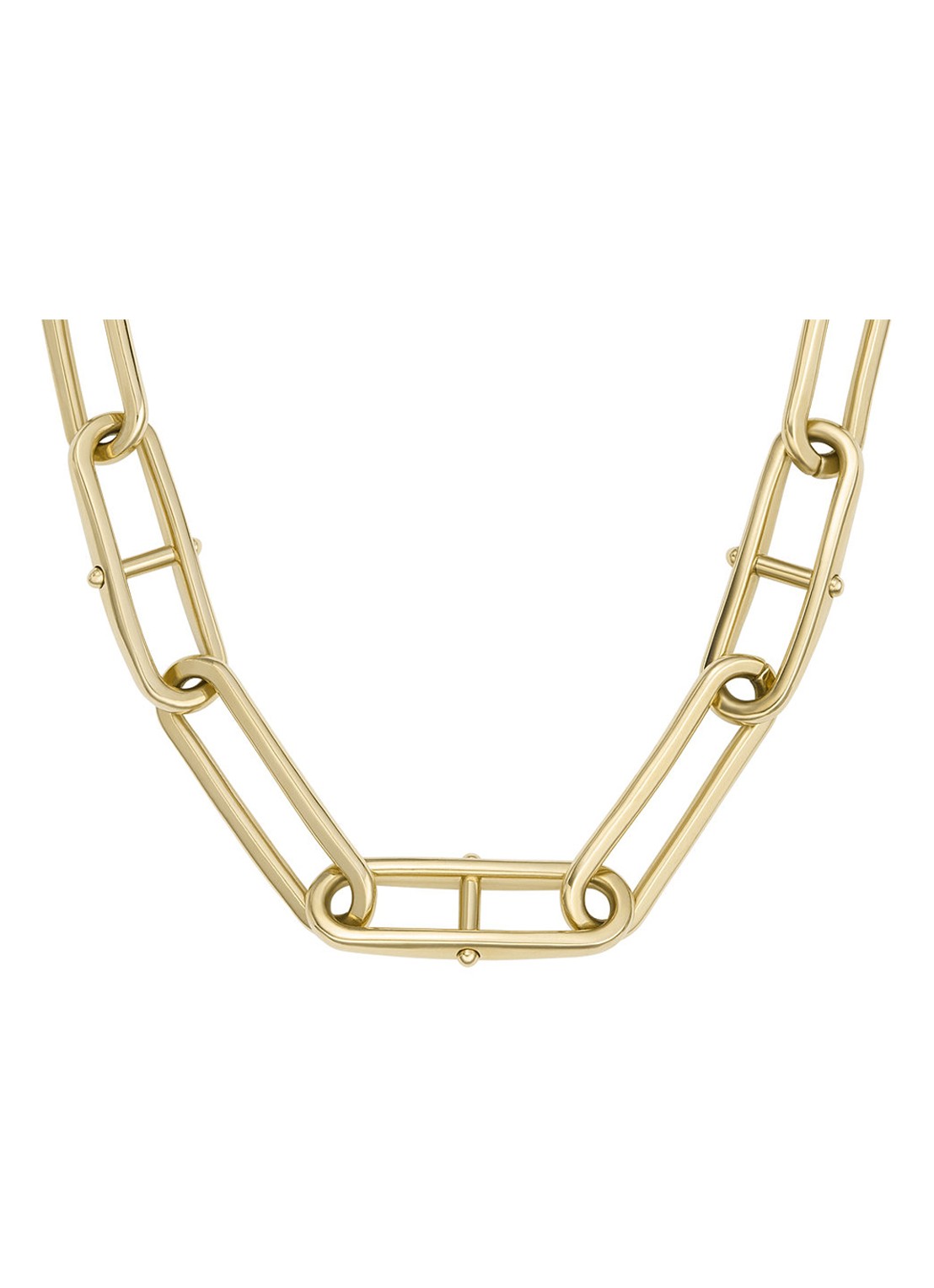 Fossil Heritage schakelketting JF04102710 - detail goud