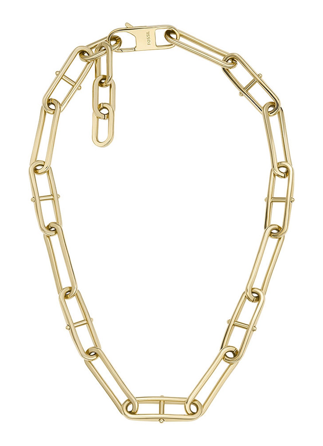 Fossil Heritage schakelketting JF04102710 - voorkant 5 goud