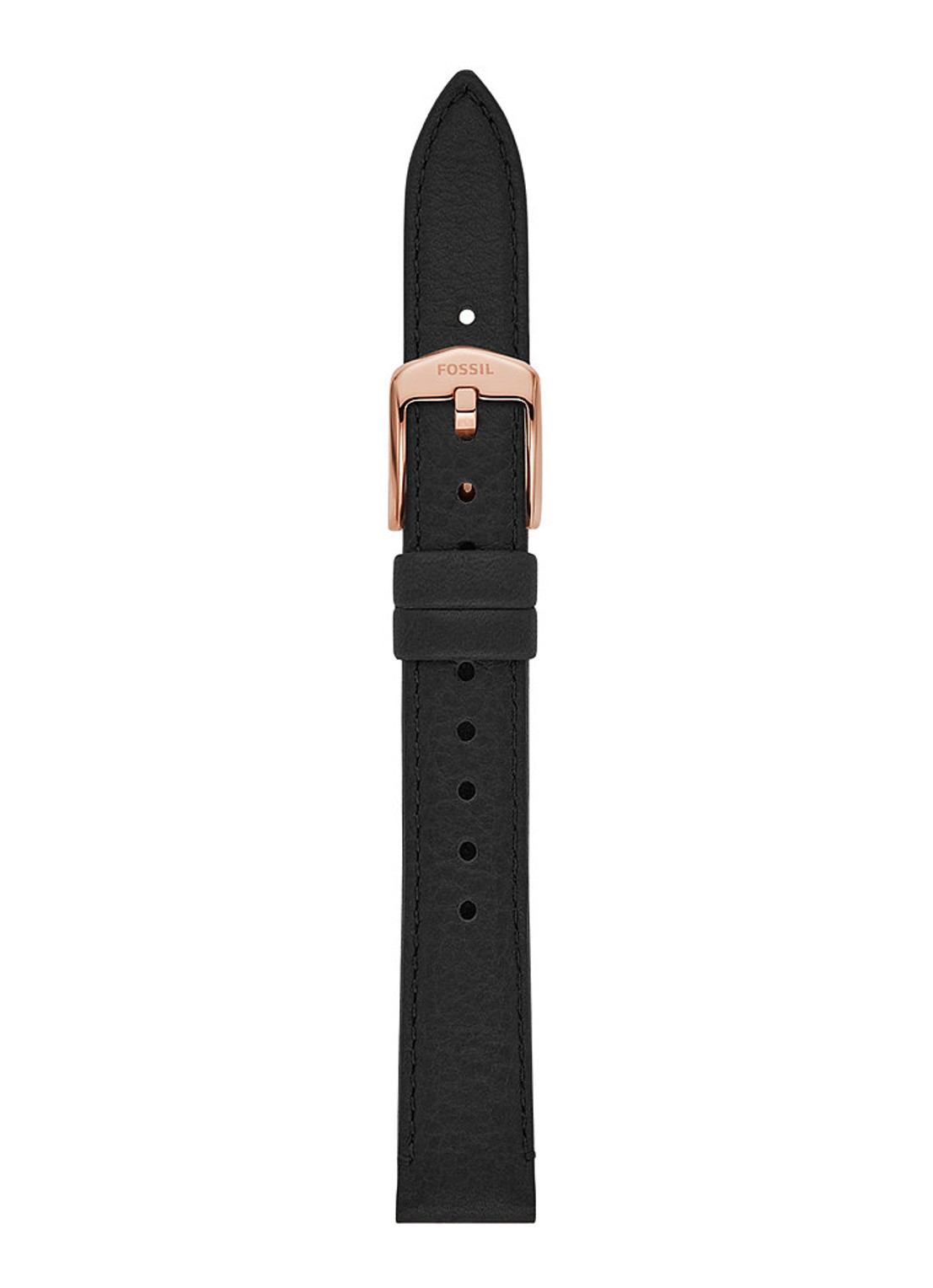 Fossil Horlogeband S141222 - voorkant zwart