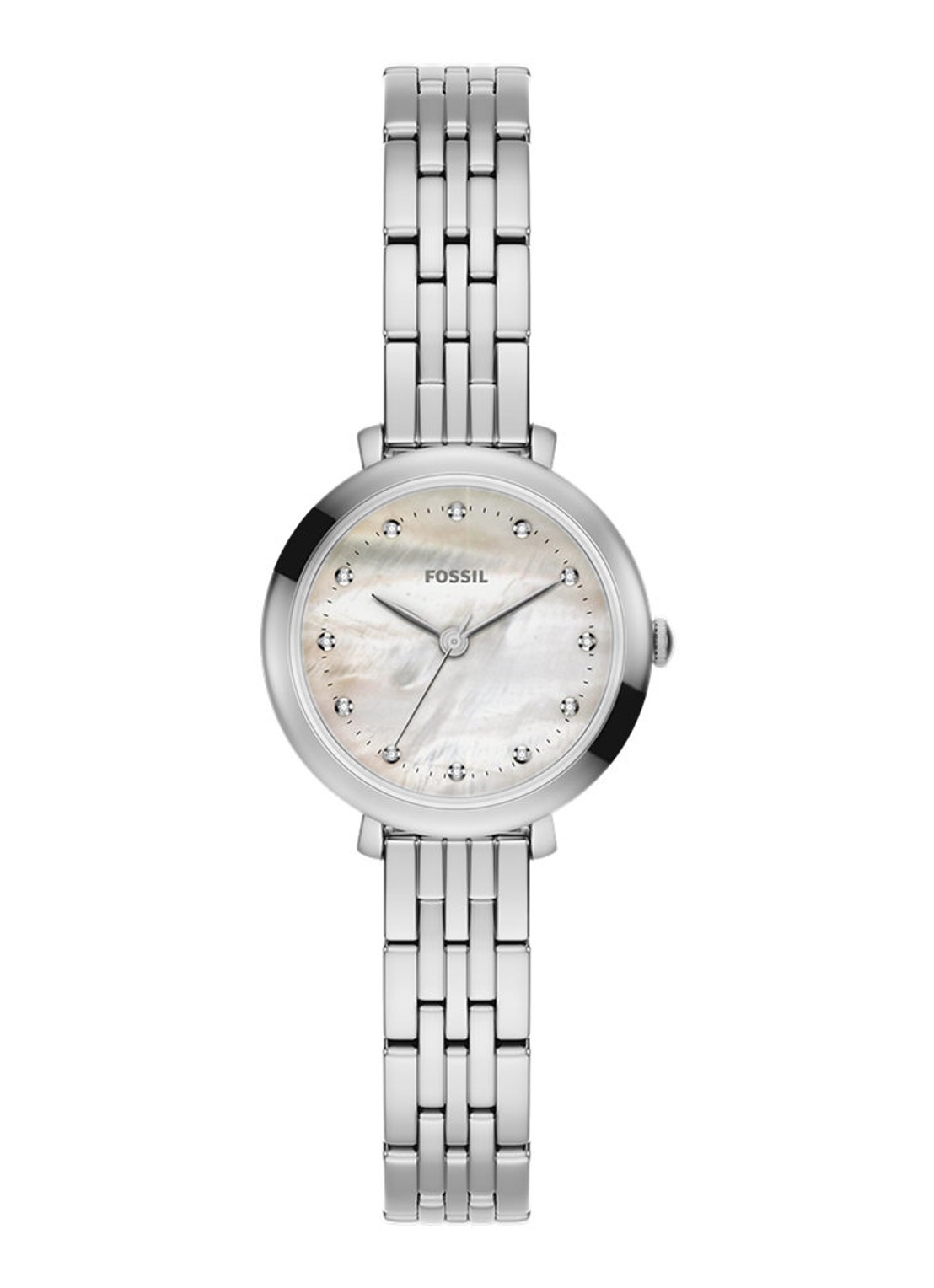 Fossil Jaqueline horloge ES5499 - voorkant zilver