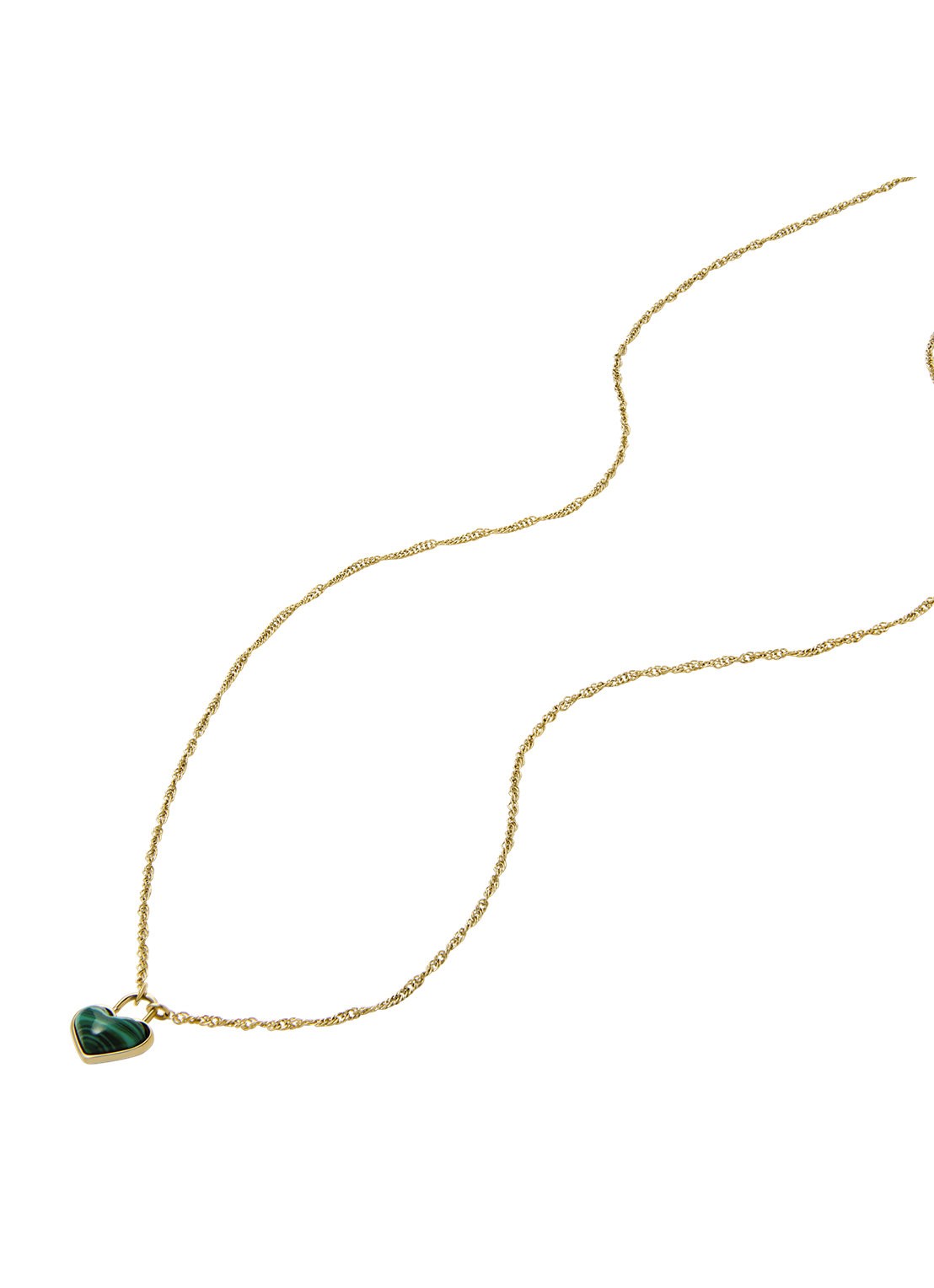 Fossil Jewelry ketting met hanger JF04857710 - detail goud