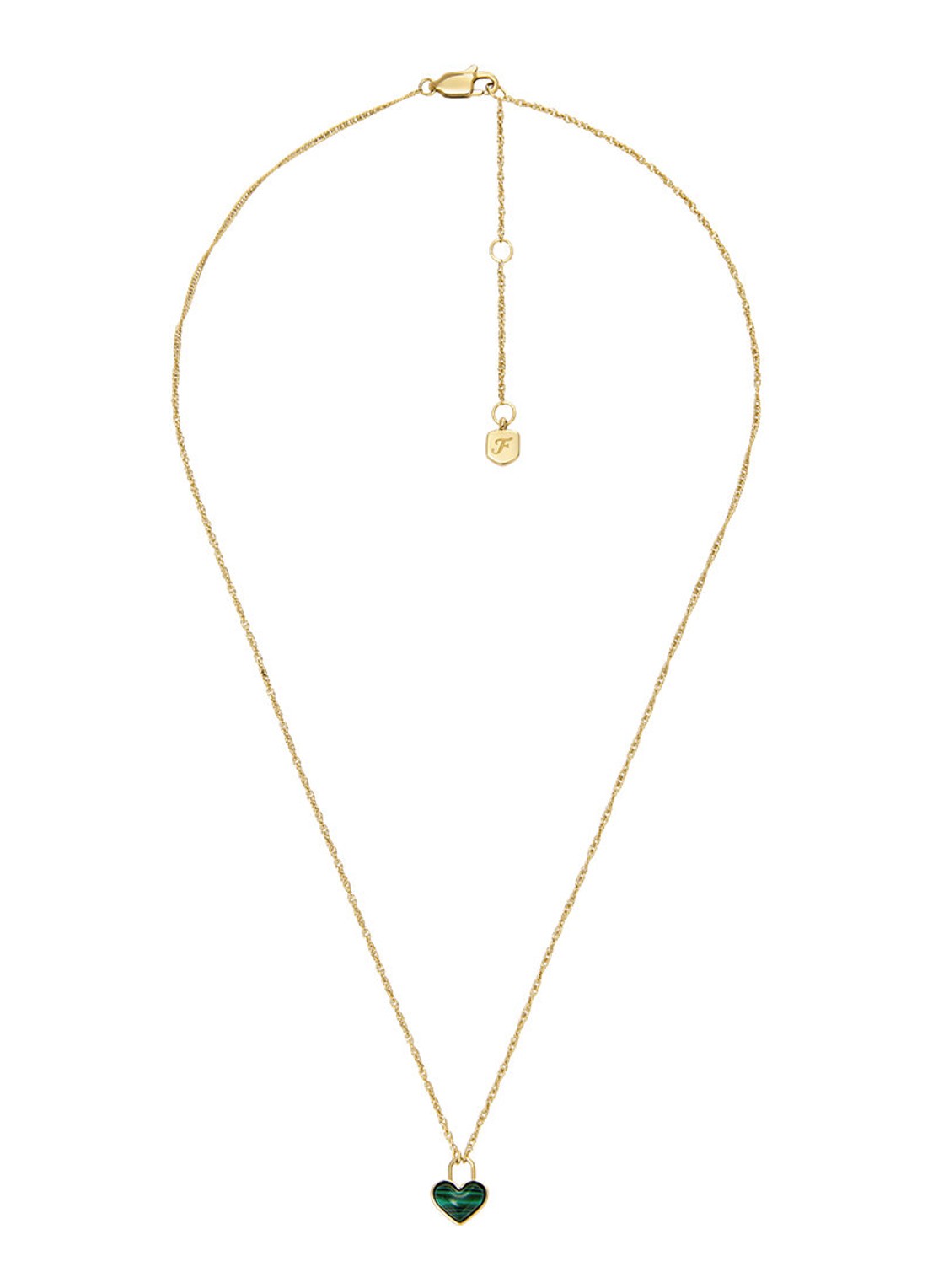 Fossil Jewelry ketting met hanger JF04857710 - detail 2 goud