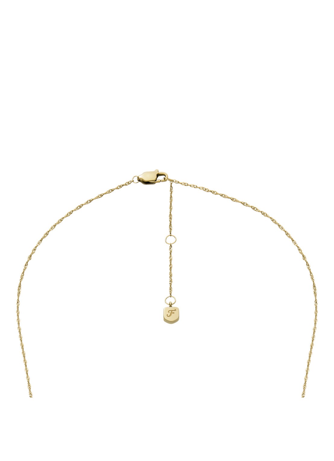 Fossil Jewelry ketting met hanger JF04864710 - detail 3 goud
