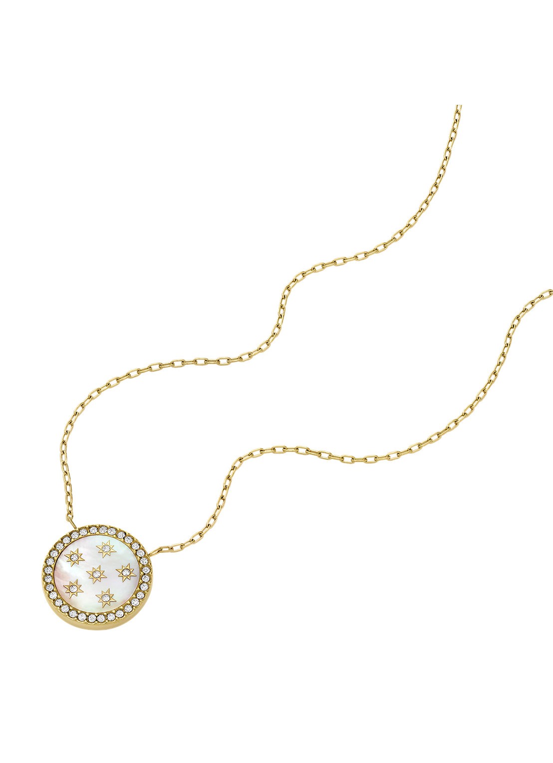 Fossil Jewelry ketting met hanger JF04865710 - detail 2 goud