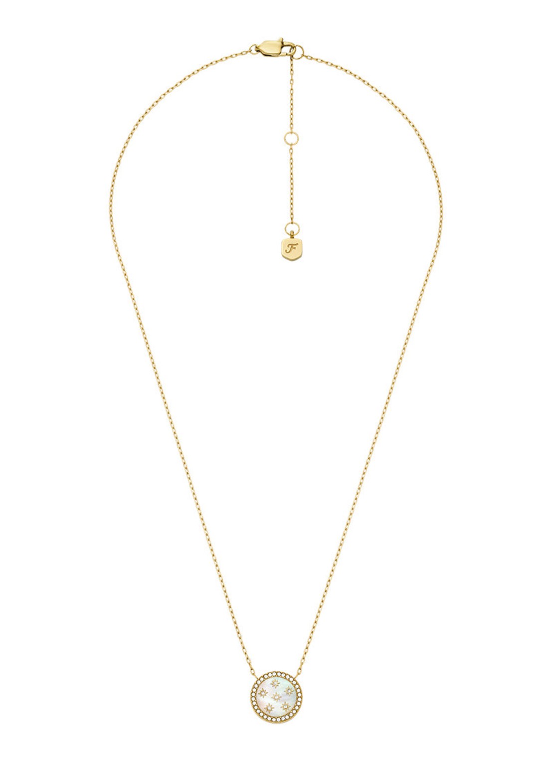 Fossil Jewelry ketting met hanger JF04865710 - detail 3 goud