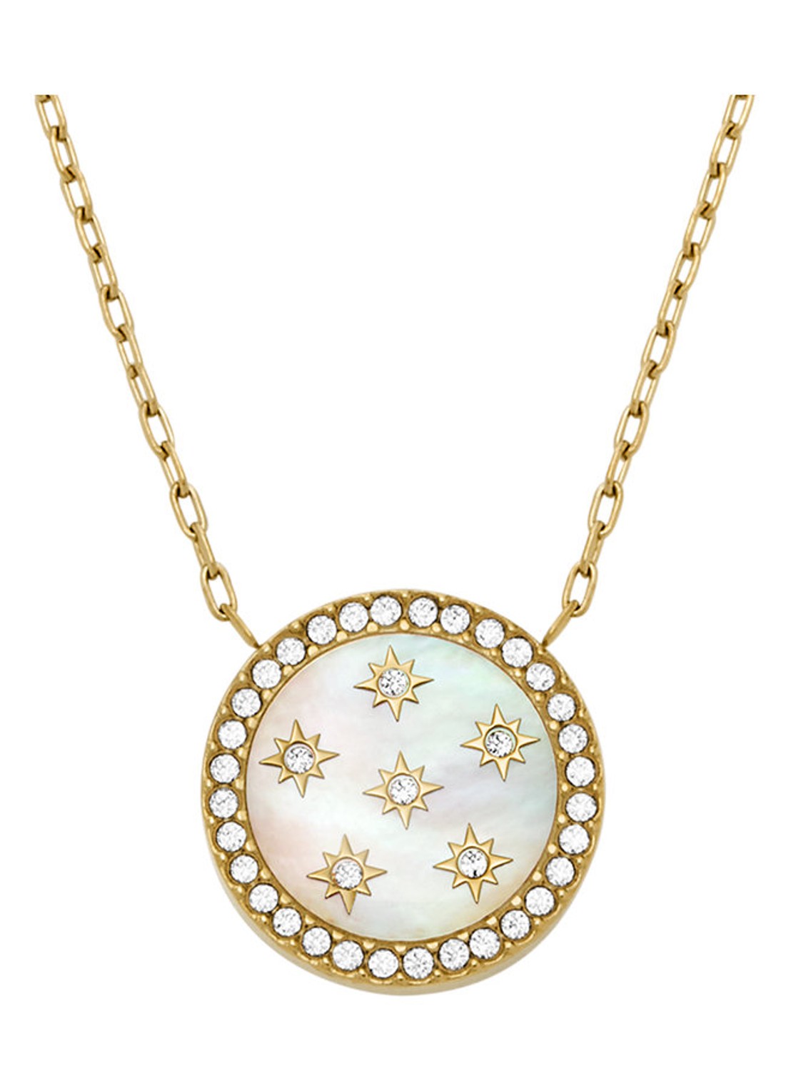 Fossil Jewelry ketting met hanger JF04865710 - voorkant goud