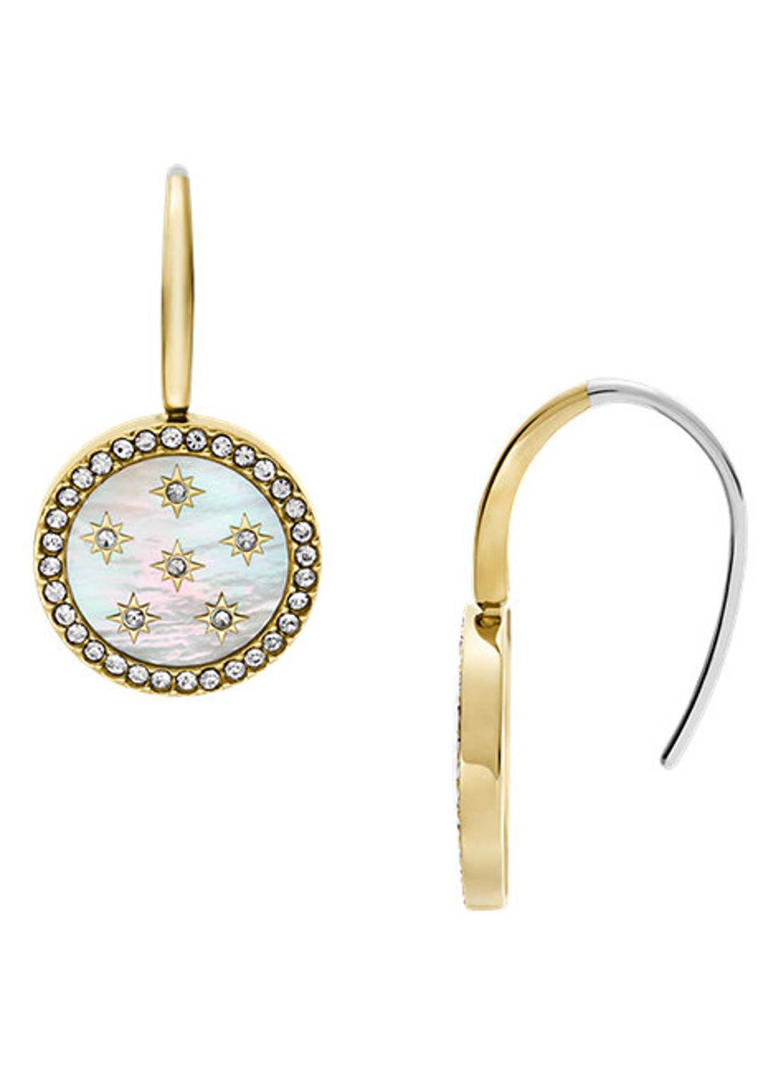 Fossil Jewelry oorhangers JF04867710 - voorkant goud