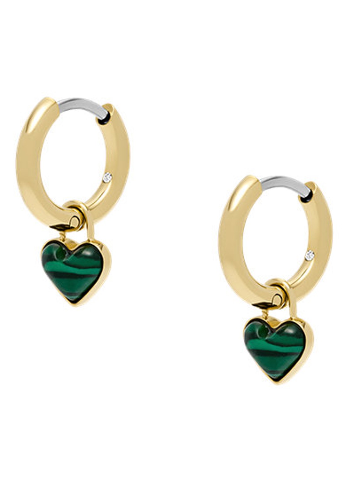 Fossil Jewelry oorringen met hanger JF04859710 - detail 4 goud