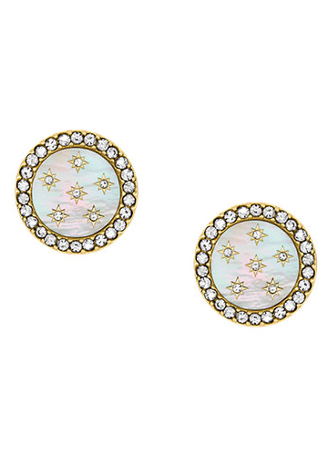 Fossil Jewelry oorstekers JF04868710 - voorkant 3 goud