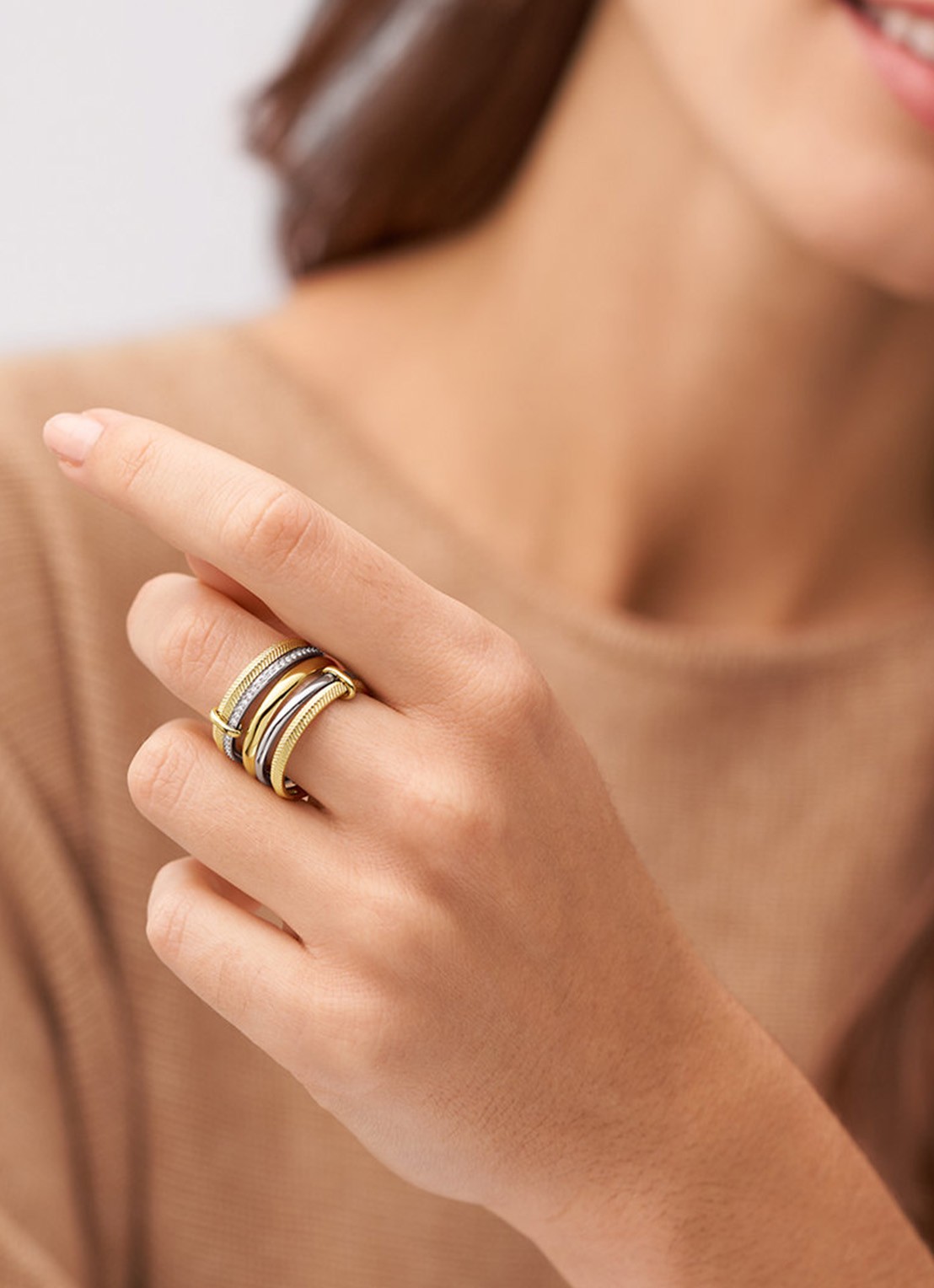 Fossil Jewelry ring JF04592998 - detail 4 goud
