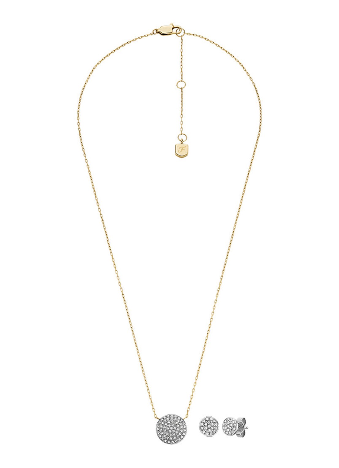 Fossil Ketting en oorstekers in set van 2  JF04815SET - detail 3 goud