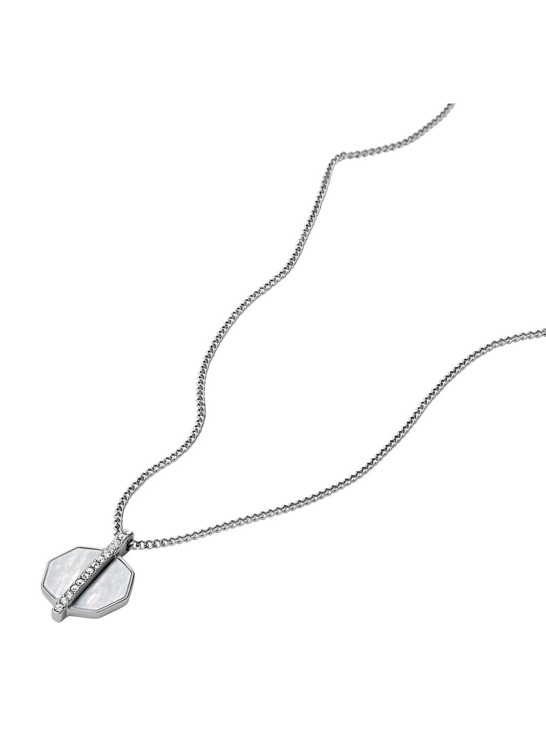 Fossil Ketting JF04909040 - detail 2 zilver