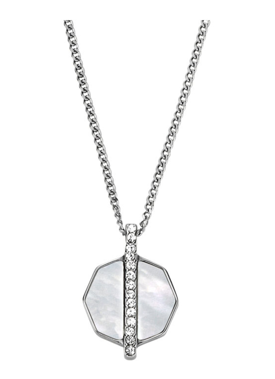 Fossil Ketting JF04909040 - voorkant zilver