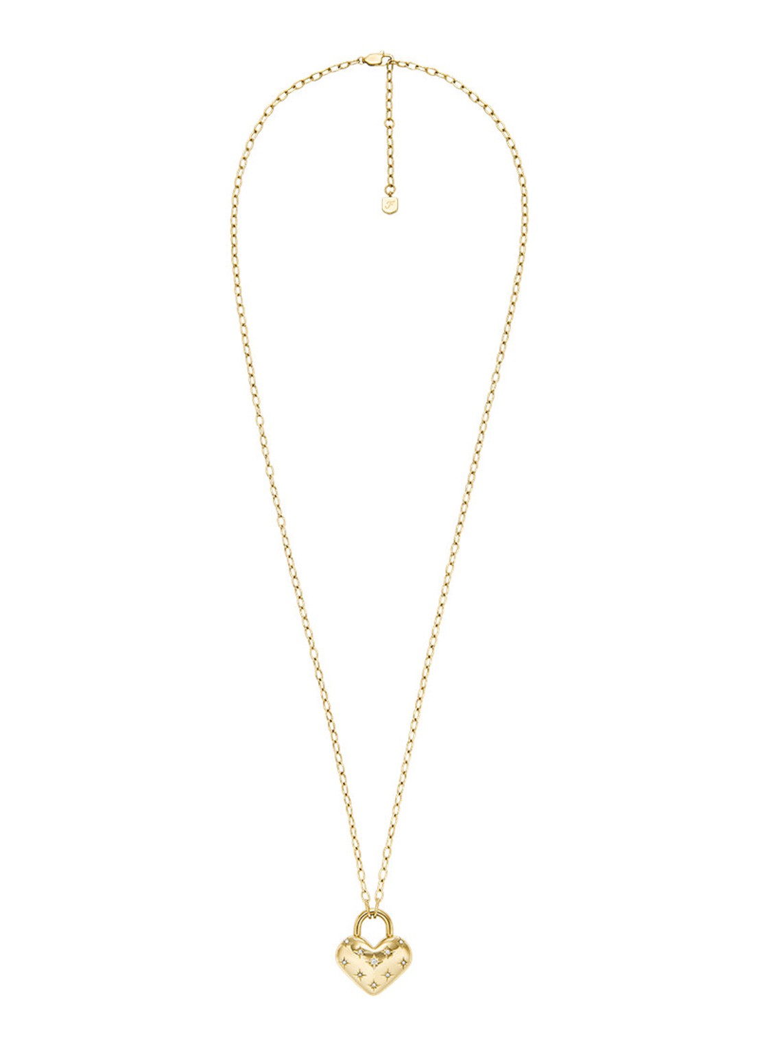 Fossil Ketting met hanger JF04829710 - detail 3 goud