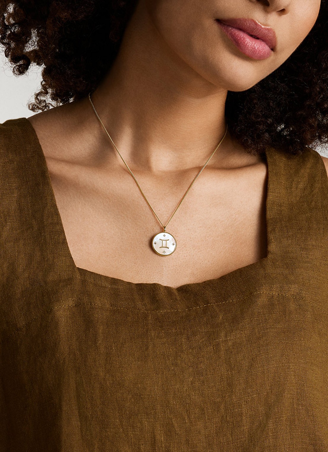 Fossil Ketting met hanger JF04840710 - detail 4 goud