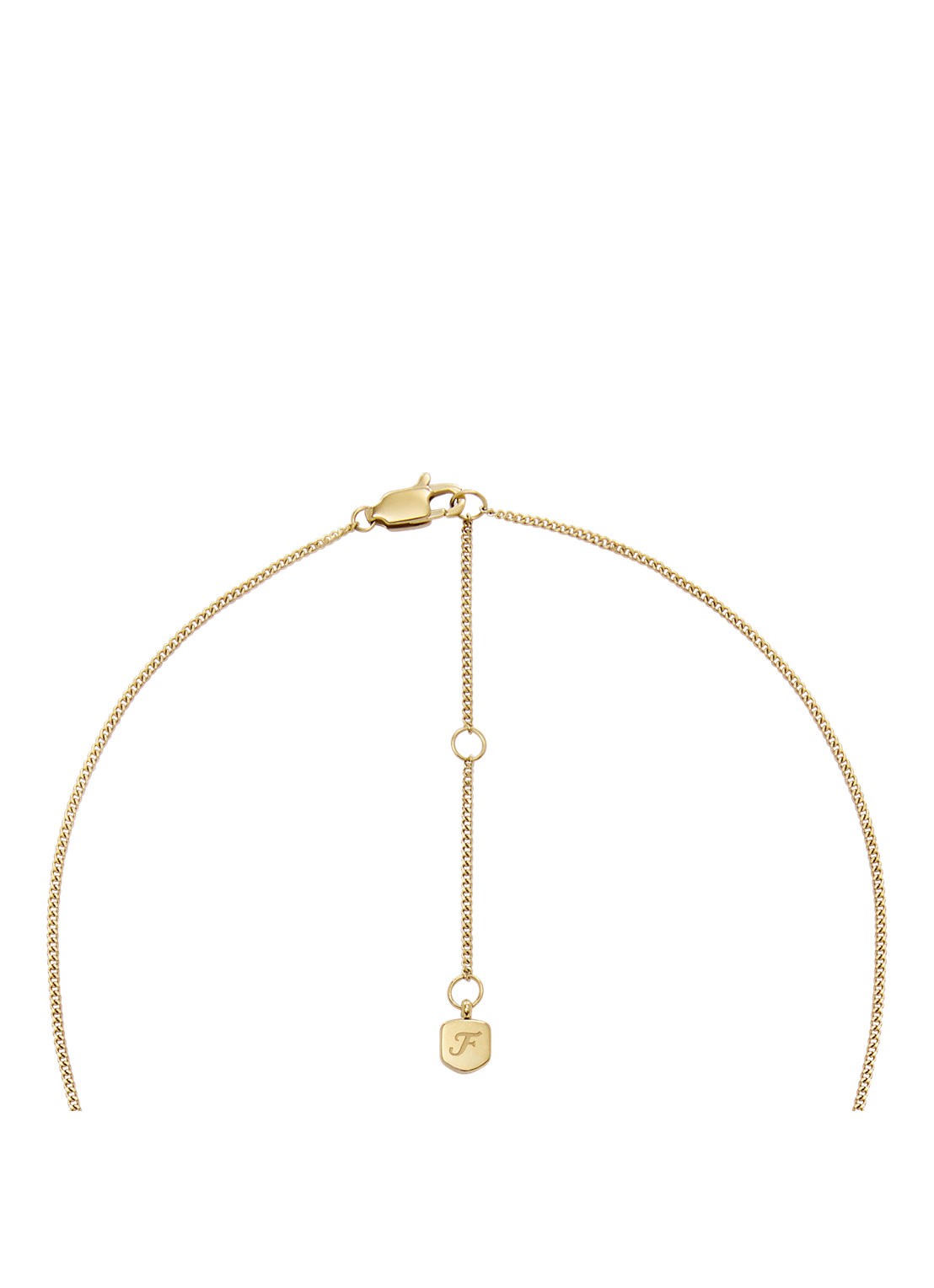Fossil Ketting met hanger JF04841710 - detail 4 goud