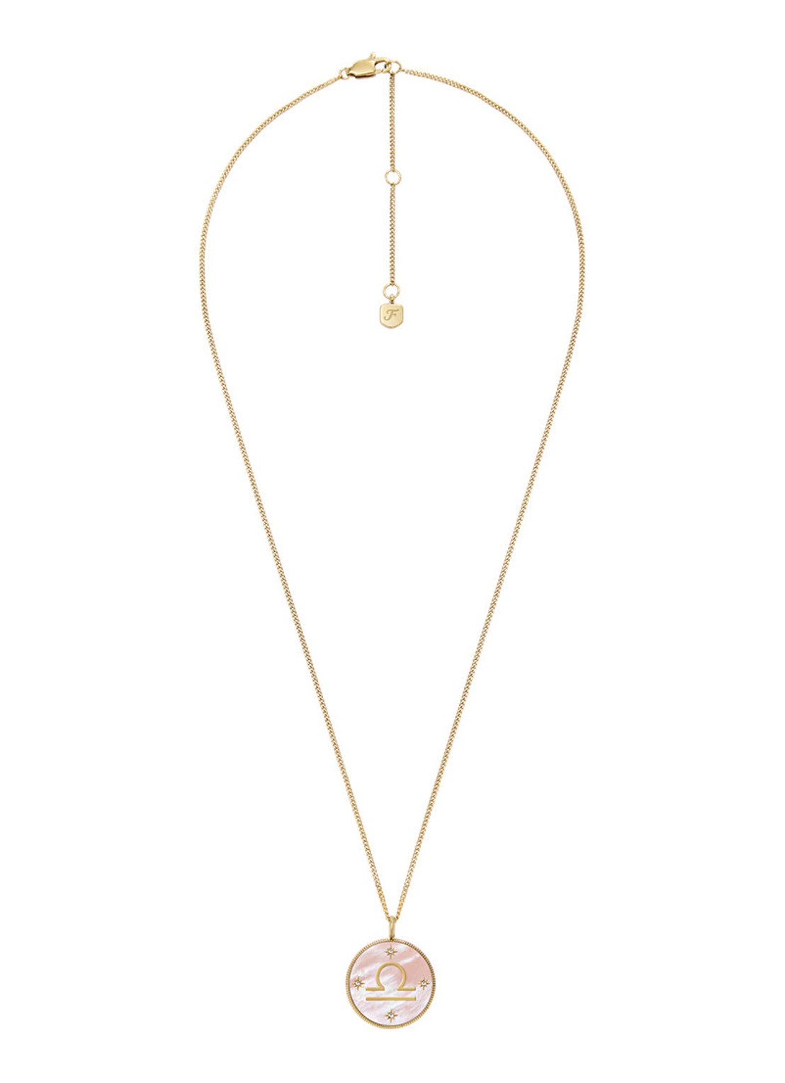 Fossil Ketting met hanger JF04844710 - detail 3 goud